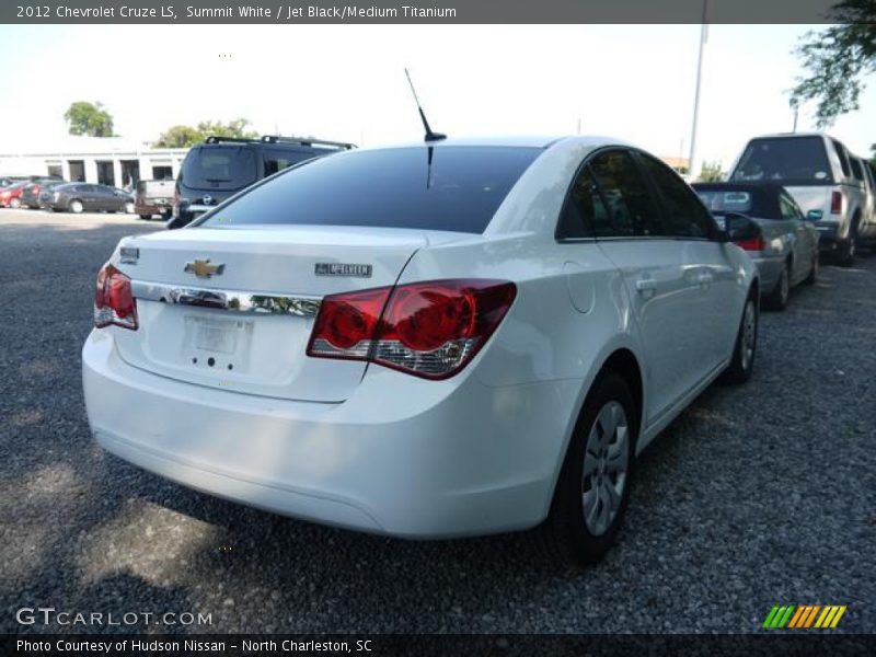 Summit White / Jet Black/Medium Titanium 2012 Chevrolet Cruze LS