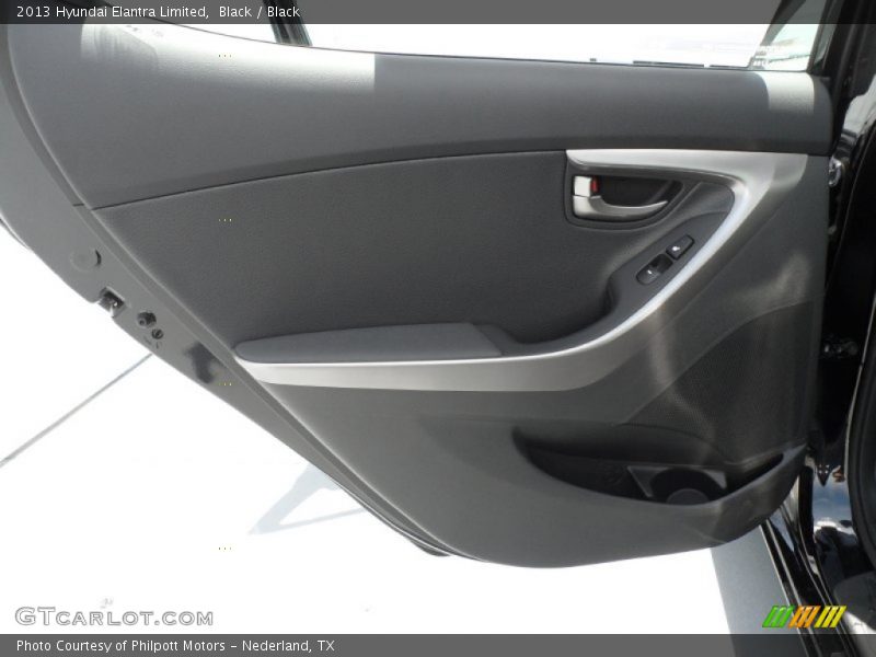 Black / Black 2013 Hyundai Elantra Limited