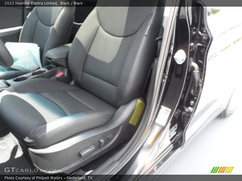 Black / Black 2013 Hyundai Elantra Limited