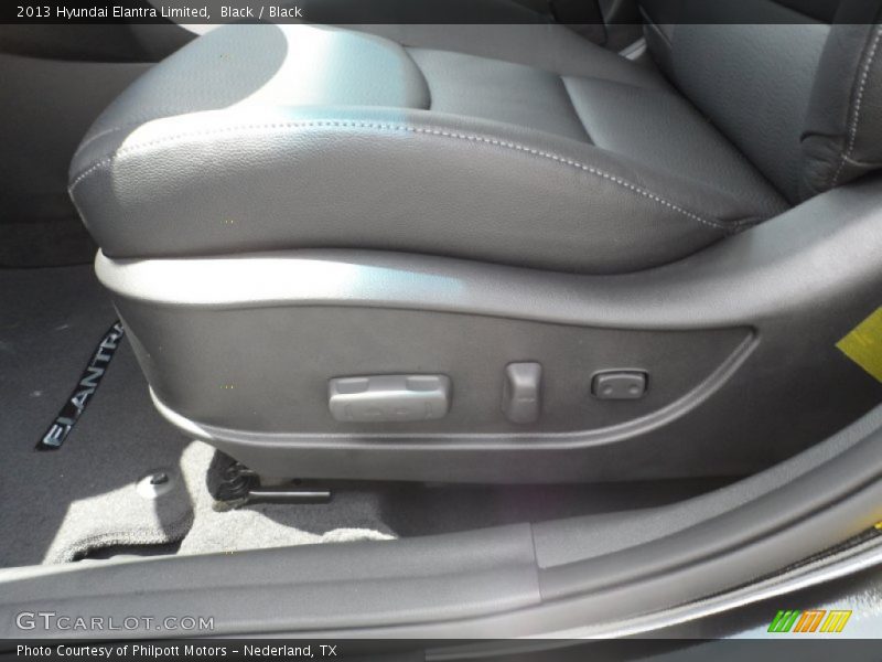 Black / Black 2013 Hyundai Elantra Limited