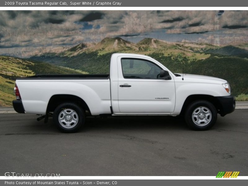 Super White / Graphite Gray 2009 Toyota Tacoma Regular Cab