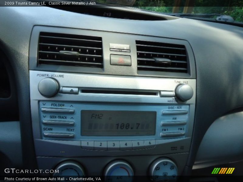 Classic Silver Metallic / Ash 2009 Toyota Camry LE