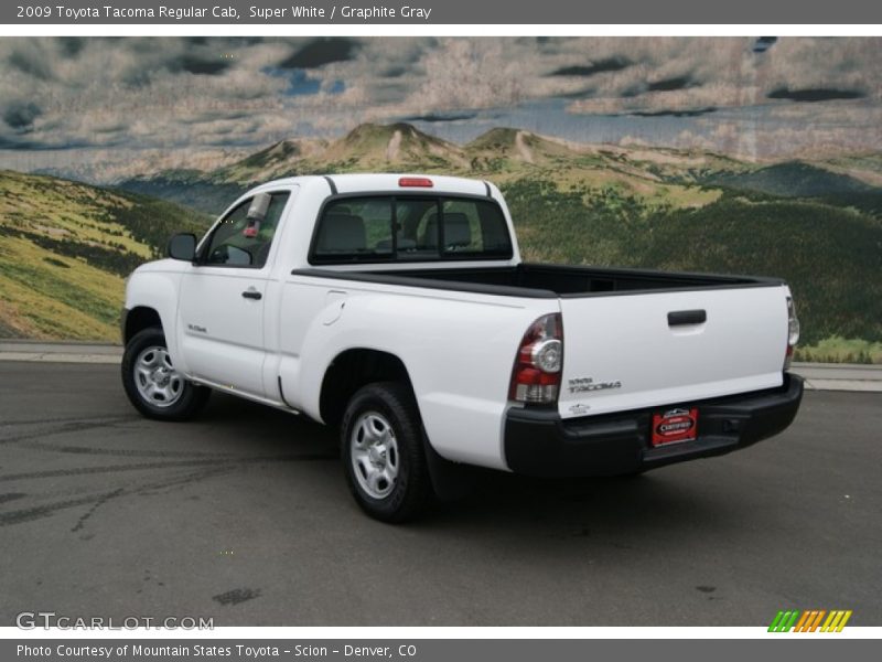 Super White / Graphite Gray 2009 Toyota Tacoma Regular Cab