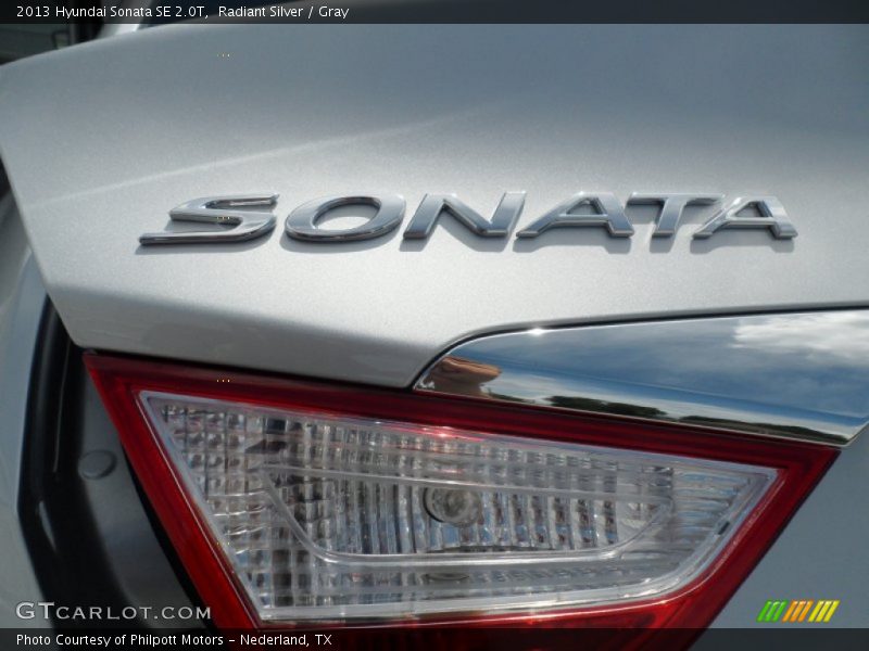 Radiant Silver / Gray 2013 Hyundai Sonata SE 2.0T