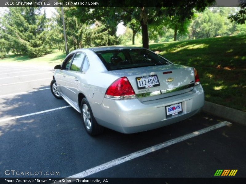 Silver Ice Metallic / Ebony 2010 Chevrolet Impala LS