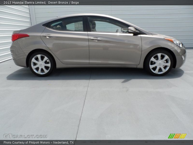 Desert Bronze / Beige 2013 Hyundai Elantra Limited