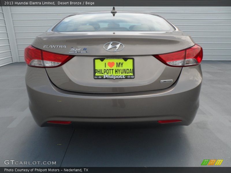 Desert Bronze / Beige 2013 Hyundai Elantra Limited