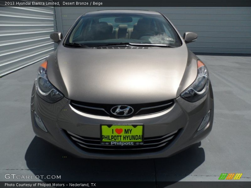 Desert Bronze / Beige 2013 Hyundai Elantra Limited