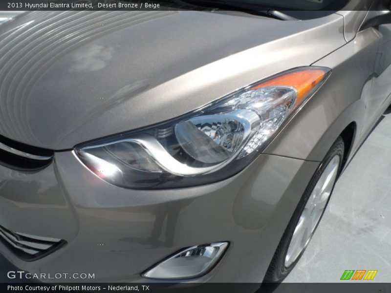 Desert Bronze / Beige 2013 Hyundai Elantra Limited