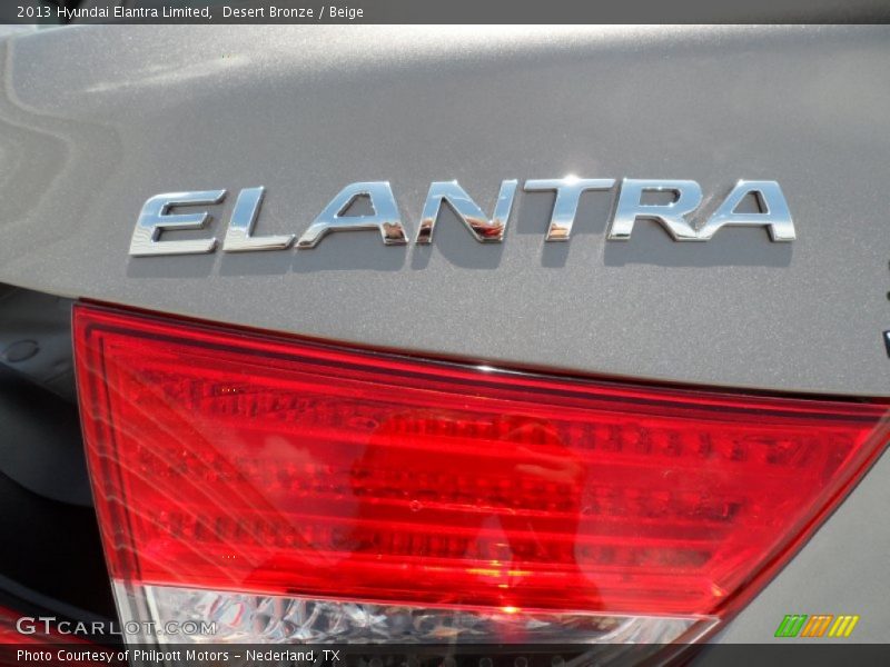 Desert Bronze / Beige 2013 Hyundai Elantra Limited