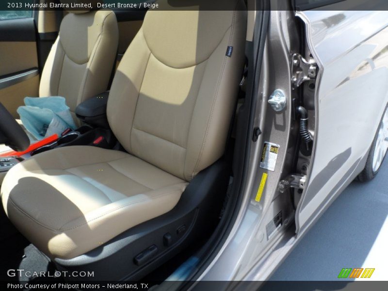 Desert Bronze / Beige 2013 Hyundai Elantra Limited