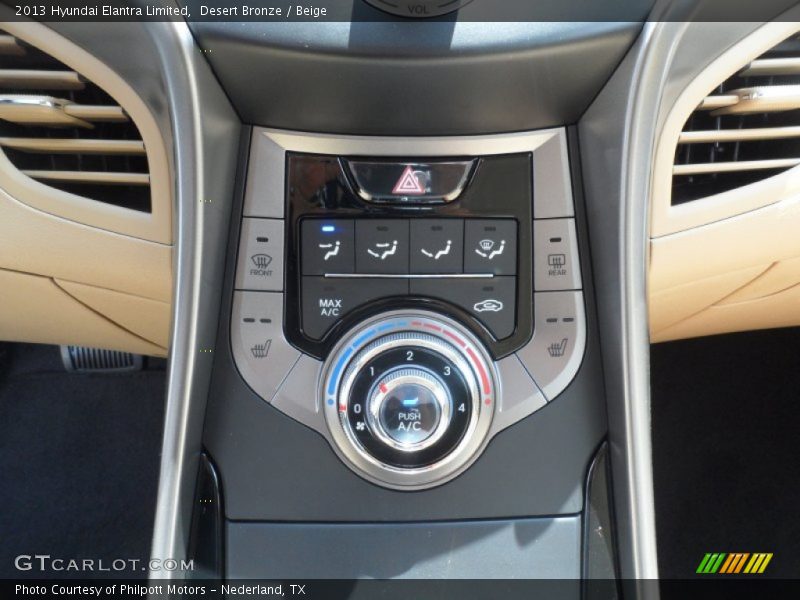Desert Bronze / Beige 2013 Hyundai Elantra Limited