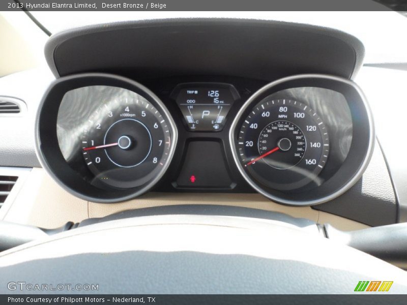 Desert Bronze / Beige 2013 Hyundai Elantra Limited
