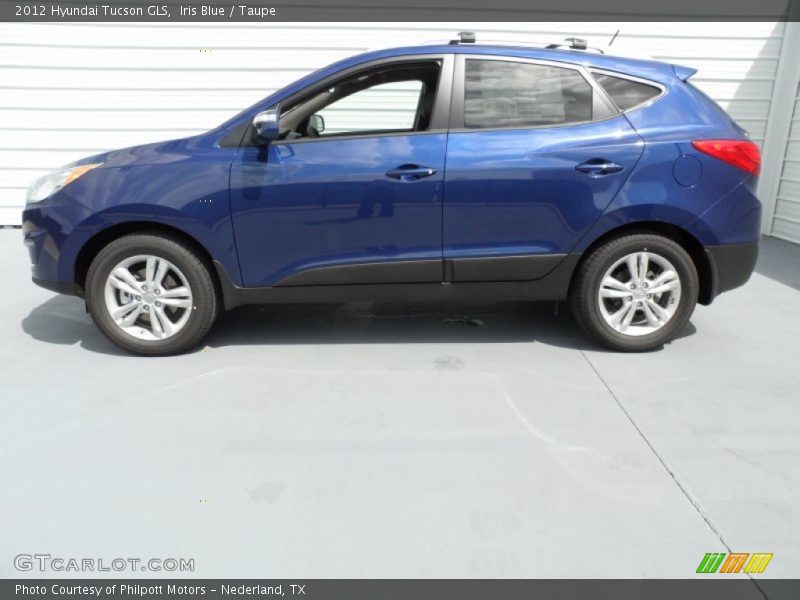 Iris Blue / Taupe 2012 Hyundai Tucson GLS