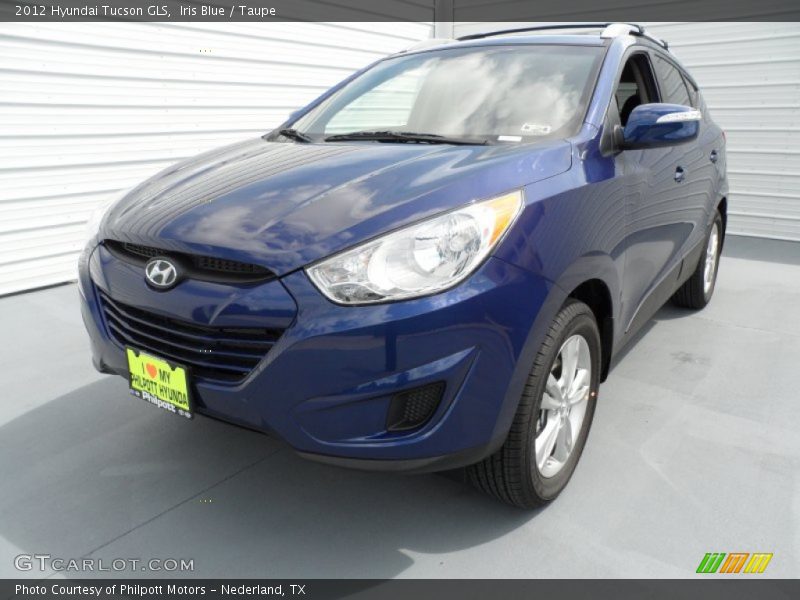 Iris Blue / Taupe 2012 Hyundai Tucson GLS