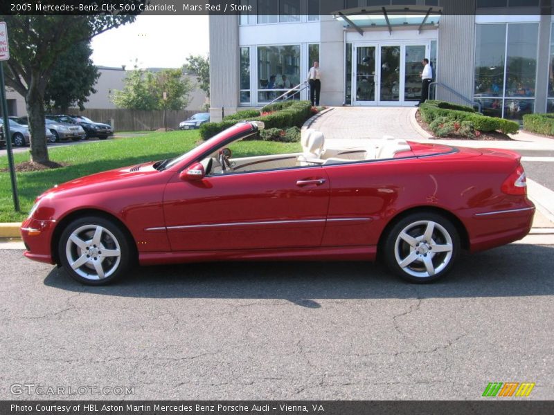 Mars Red / Stone 2005 Mercedes-Benz CLK 500 Cabriolet