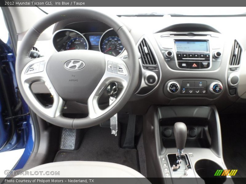 Iris Blue / Taupe 2012 Hyundai Tucson GLS
