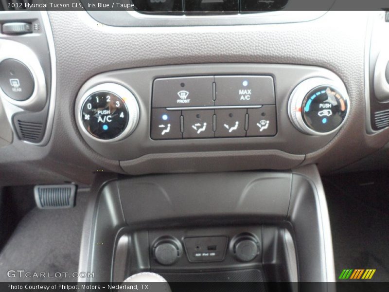 Iris Blue / Taupe 2012 Hyundai Tucson GLS