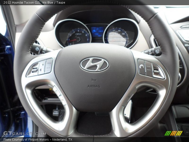 Iris Blue / Taupe 2012 Hyundai Tucson GLS