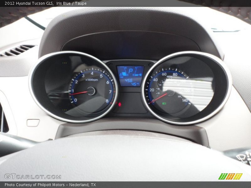 Iris Blue / Taupe 2012 Hyundai Tucson GLS