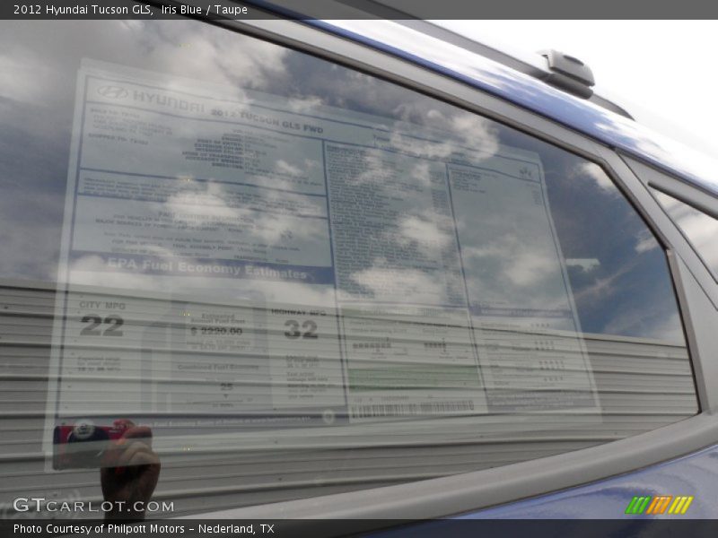 Iris Blue / Taupe 2012 Hyundai Tucson GLS