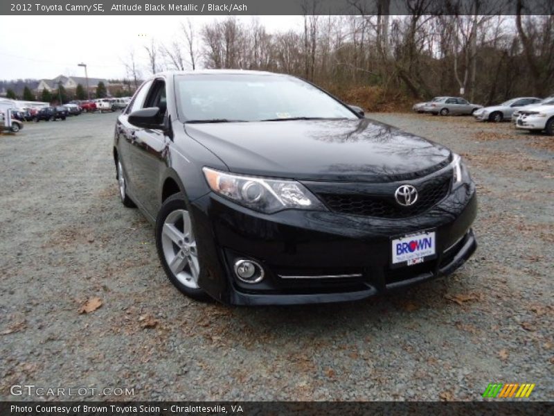 Attitude Black Metallic / Black/Ash 2012 Toyota Camry SE