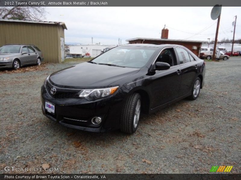 Attitude Black Metallic / Black/Ash 2012 Toyota Camry SE