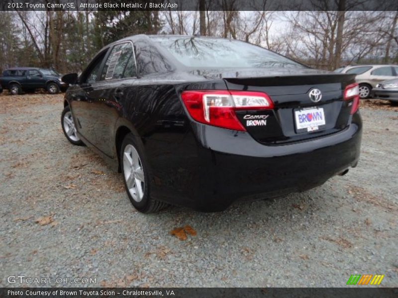 Attitude Black Metallic / Black/Ash 2012 Toyota Camry SE