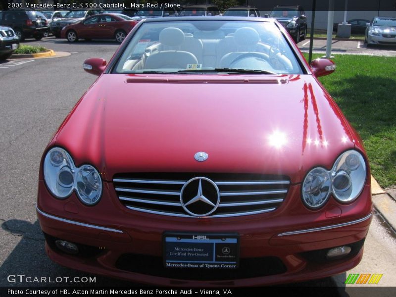 Mars Red / Stone 2005 Mercedes-Benz CLK 500 Cabriolet