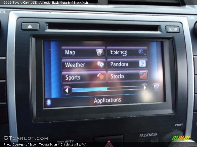 Attitude Black Metallic / Black/Ash 2012 Toyota Camry SE