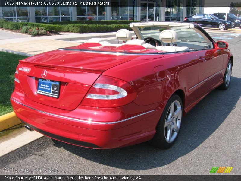 Mars Red / Stone 2005 Mercedes-Benz CLK 500 Cabriolet