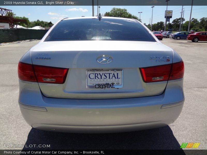 Bright Silver / Gray 2009 Hyundai Sonata GLS