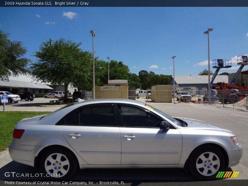 Bright Silver / Gray 2009 Hyundai Sonata GLS