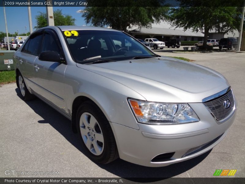 Bright Silver / Gray 2009 Hyundai Sonata GLS