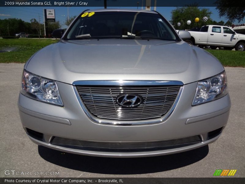 Bright Silver / Gray 2009 Hyundai Sonata GLS