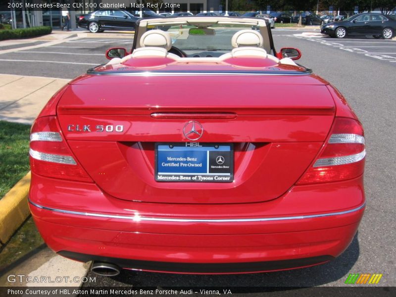Mars Red / Stone 2005 Mercedes-Benz CLK 500 Cabriolet