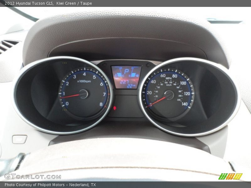 Kiwi Green / Taupe 2012 Hyundai Tucson GLS