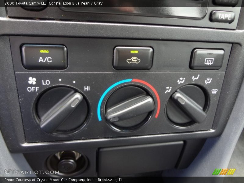 Constellation Blue Pearl / Gray 2000 Toyota Camry LE