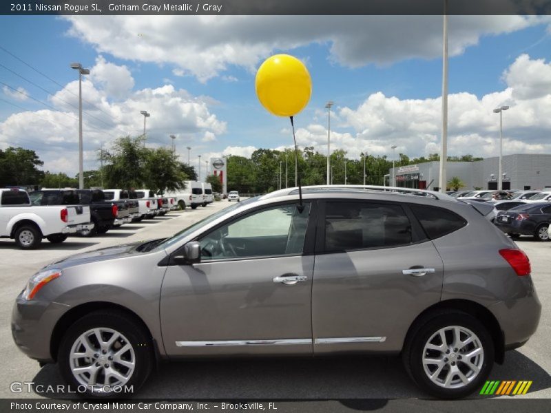 Gotham Gray Metallic / Gray 2011 Nissan Rogue SL