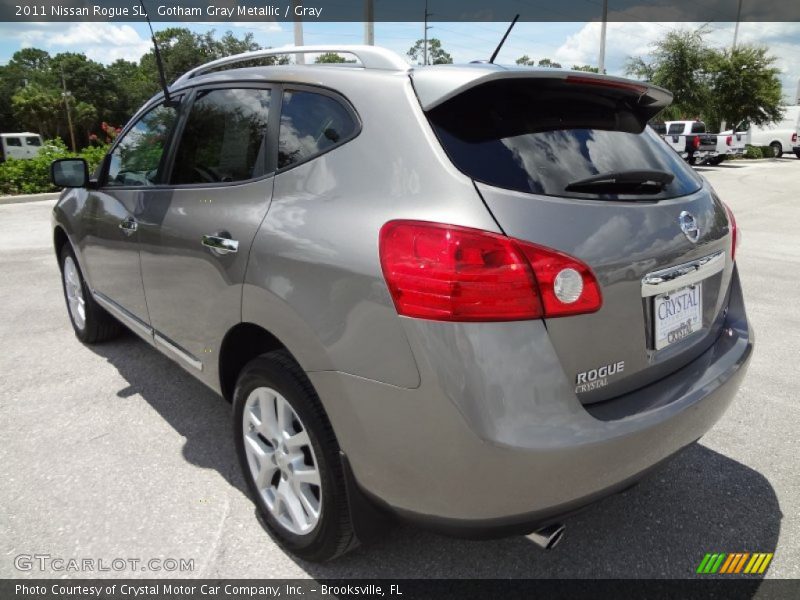 Gotham Gray Metallic / Gray 2011 Nissan Rogue SL