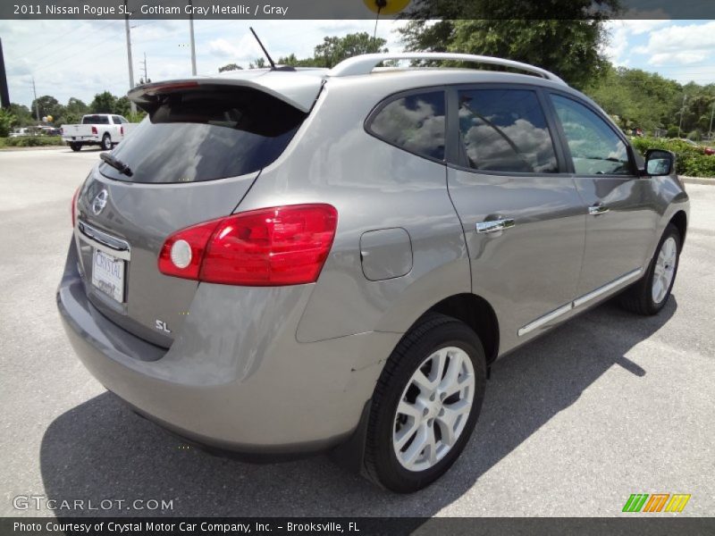 Gotham Gray Metallic / Gray 2011 Nissan Rogue SL