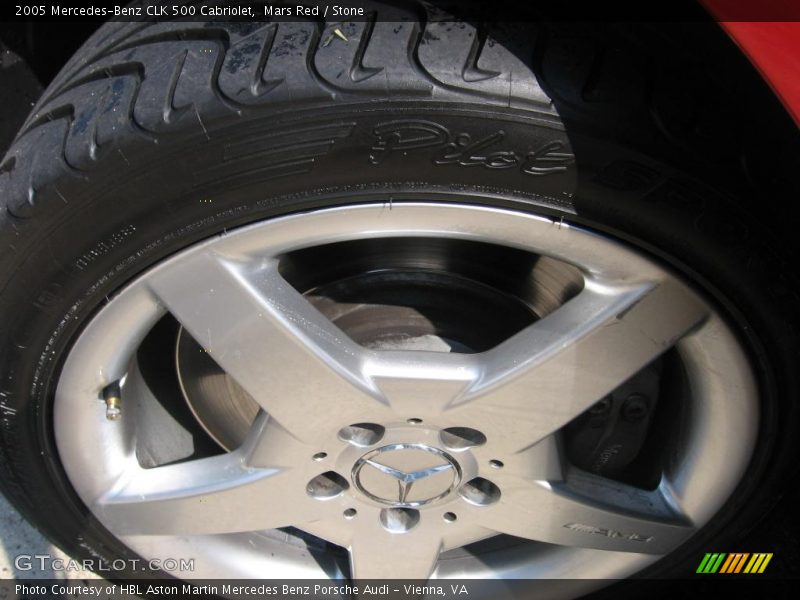 Mars Red / Stone 2005 Mercedes-Benz CLK 500 Cabriolet