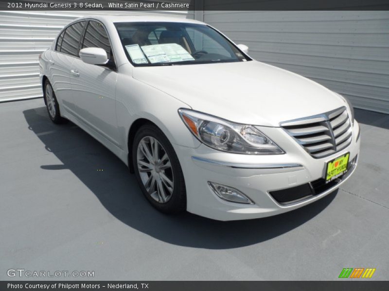 White Satin Pearl / Cashmere 2012 Hyundai Genesis 3.8 Sedan