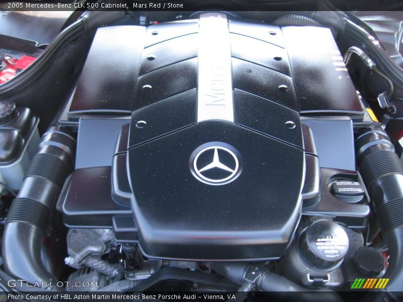 Mars Red / Stone 2005 Mercedes-Benz CLK 500 Cabriolet