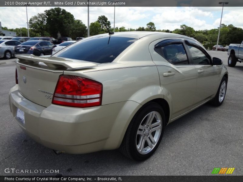 White Gold / Dark Khaki/Light Graystone 2010 Dodge Avenger R/T