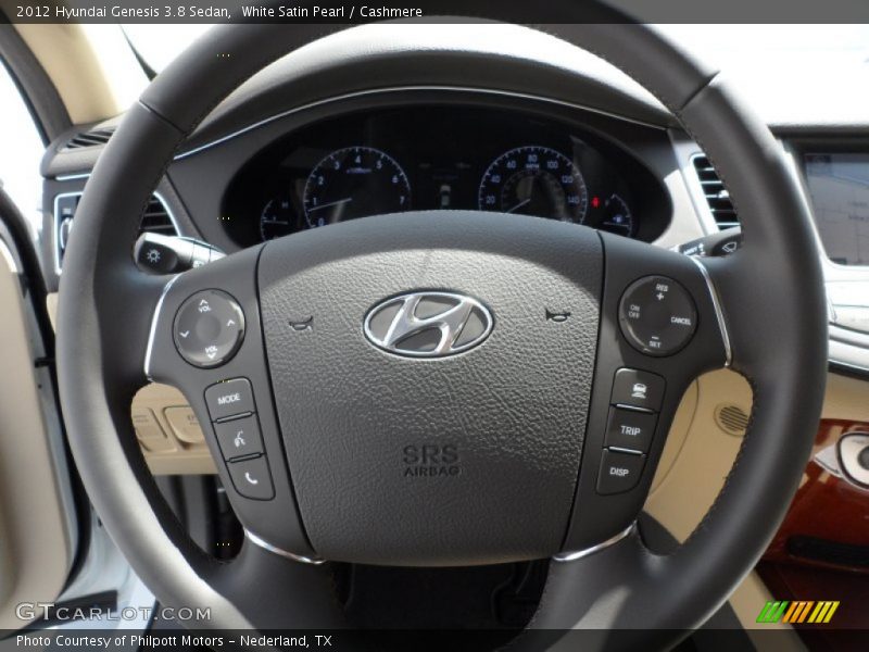 White Satin Pearl / Cashmere 2012 Hyundai Genesis 3.8 Sedan