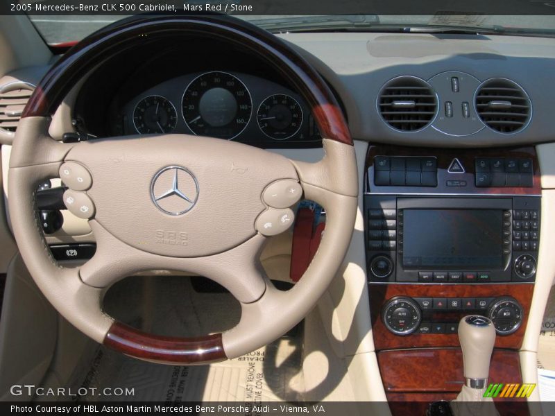 Mars Red / Stone 2005 Mercedes-Benz CLK 500 Cabriolet