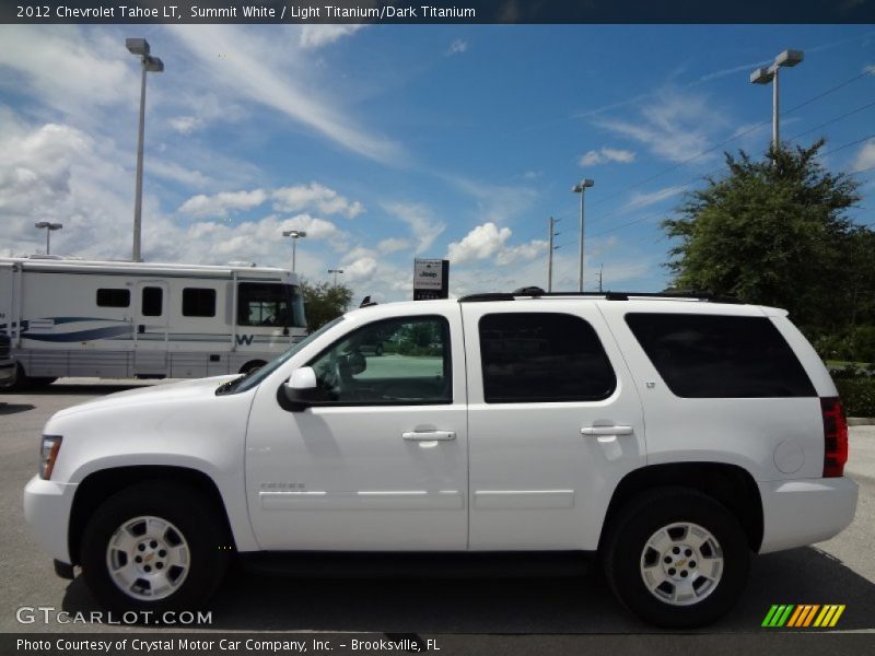 Summit White / Light Titanium/Dark Titanium 2012 Chevrolet Tahoe LT