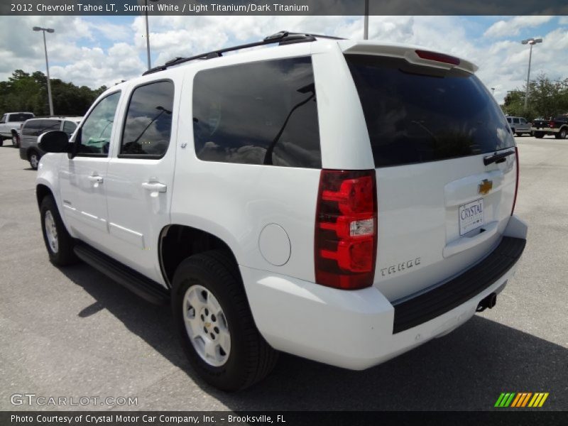 Summit White / Light Titanium/Dark Titanium 2012 Chevrolet Tahoe LT