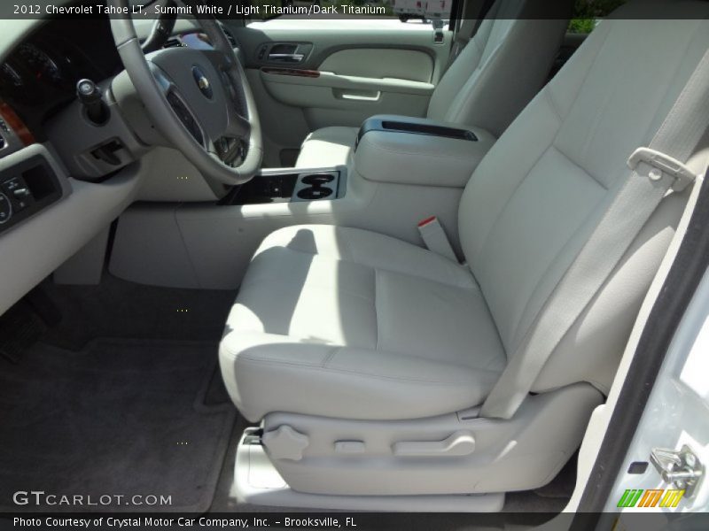 Summit White / Light Titanium/Dark Titanium 2012 Chevrolet Tahoe LT